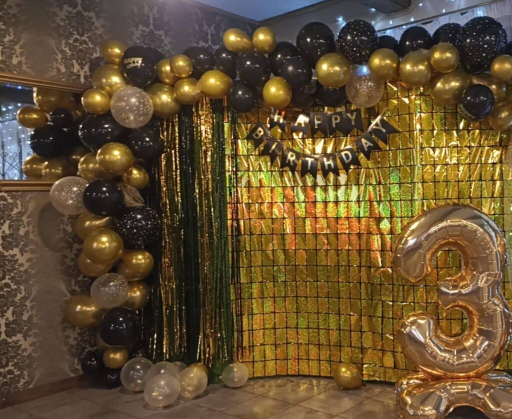 gimtadienio arka, dekoracijos